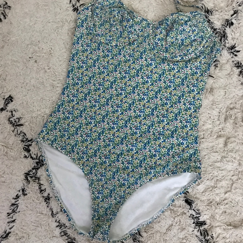 J Crew One Piece Bathing Suit - liberty floral